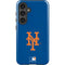 MLB New York Mets - Solid Distressed Galaxy S25 Impact Case